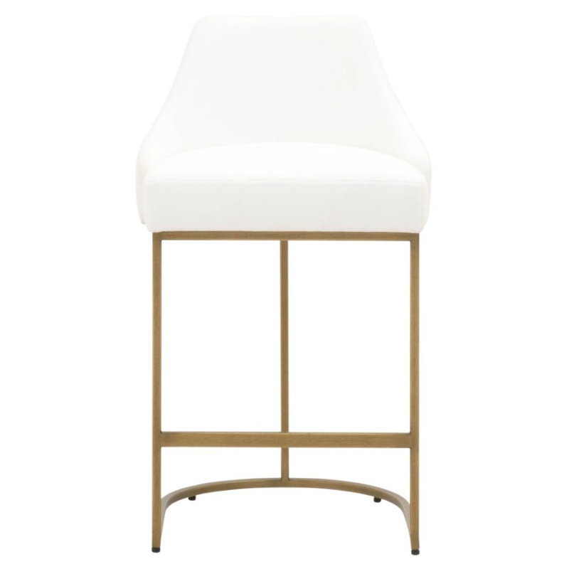 Tabouret de comptoir rembourré 35,25 po Kaiser, Doré