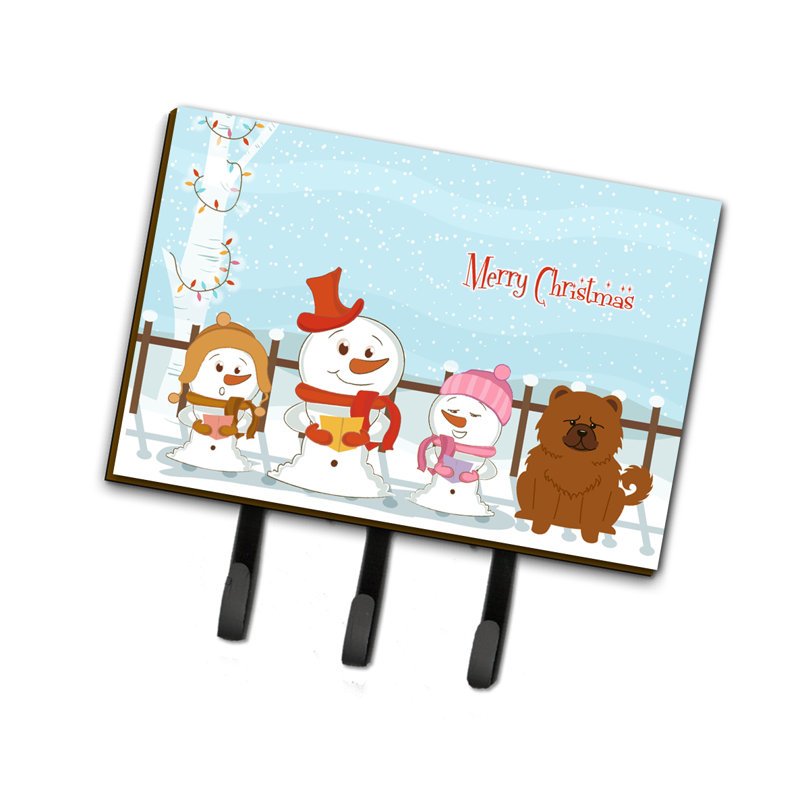 Merry Christmas Laisse ou porte-clés, Brun, Chow-chow