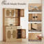 Armoire de cuisine avec armoire de charge 71 po de hauteur