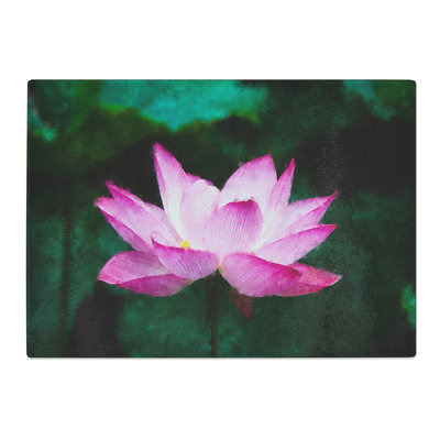 Water Lily Flower Vol.2 Painting Chopping Board