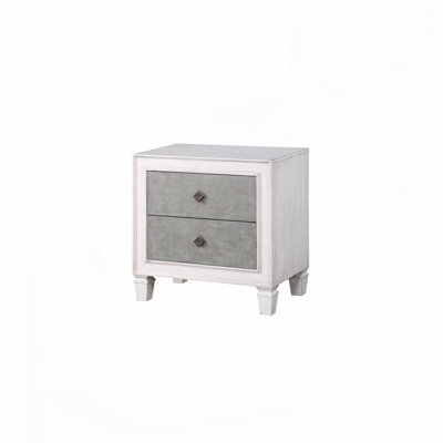 Table de chevet blanche
