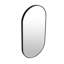 Miroir de salle de bain 18 x 35 pouces avec cadre en métal noir - verre de 4 mm de haut, arrière, moderne pour différents espaces