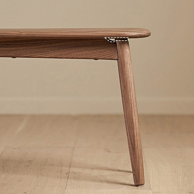 Banc en bois massif Nelsie, H 17,32 po x l 59,05 po x P 11,81 po