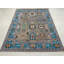 Tapis à motif de médaillon traditionnel en laine noué à la main 8 x 10 po gris
