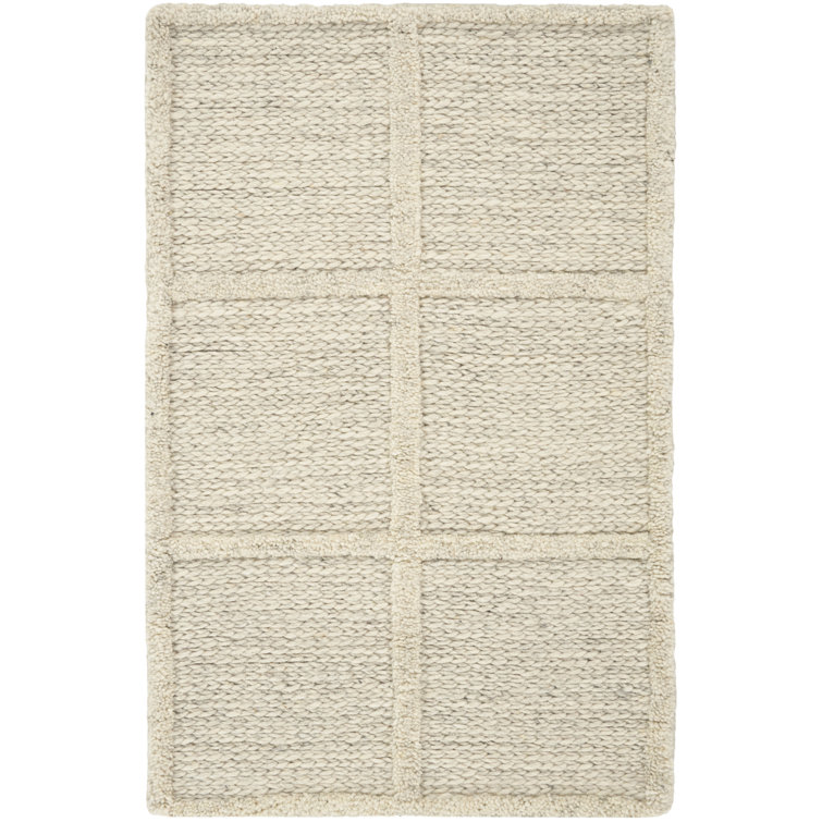 DKNY Pure Framework 8'6" x 11'6" Ivory Modern Indoor Rug