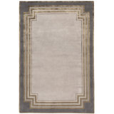 Tim Gosling Deco Border Pewter Area Rug