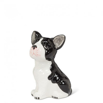 Vase de bouledogue français assis