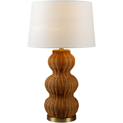 Lampe de table en osier / rotin Vanessa Gianna