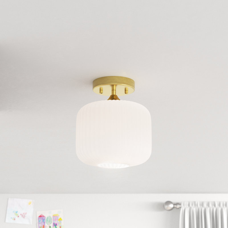 Plafonnier sphérique William H 10 "Veun - House of Hampton, Blanc