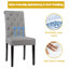 Chaise d’appoint capitonnée en lin capitonné gris-111728419-111728428