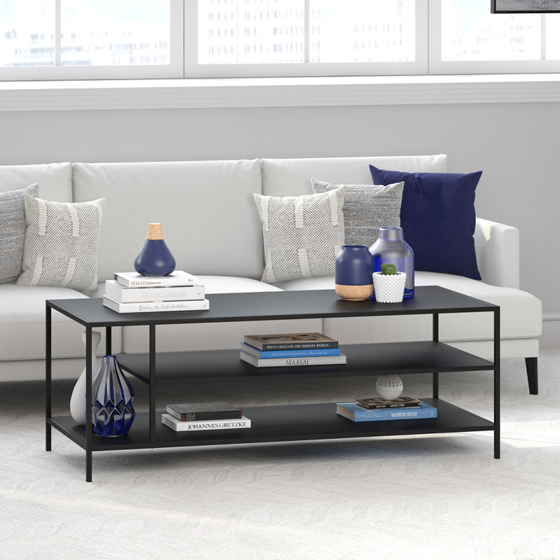 Table basse à niveau avec rangement