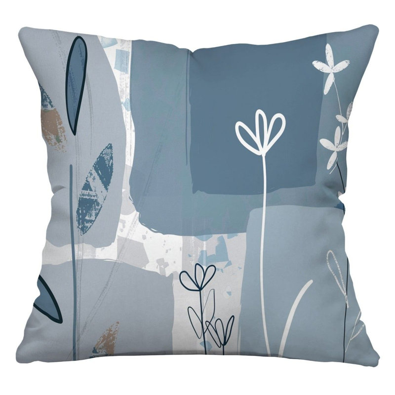   Reversible Throw Pillow, 14"H x 14"W