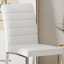 Ensemble de 6 - Ensemble de chaises robustes: coussin épais de 2,1 po, structure en fer, pour la maison ou le bureau. Couleurs classiques, excellent rapport qualité-prix-1269229015