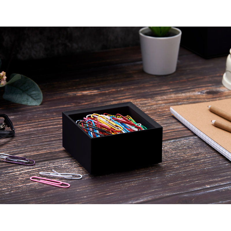 Plastic Desk Organizer, Black