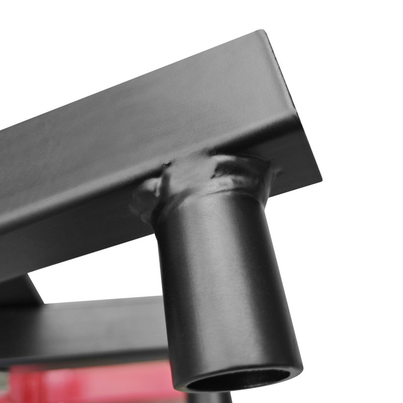 Support de moteur Capacité de 1000 lb (1/2 tonne), support de moteur rotatif à 360 degrés avec 4 roulettes, support de moteur de moto robuste avec cadre pliable pour la réparation automobile, l'entretien du véhicule, rouge