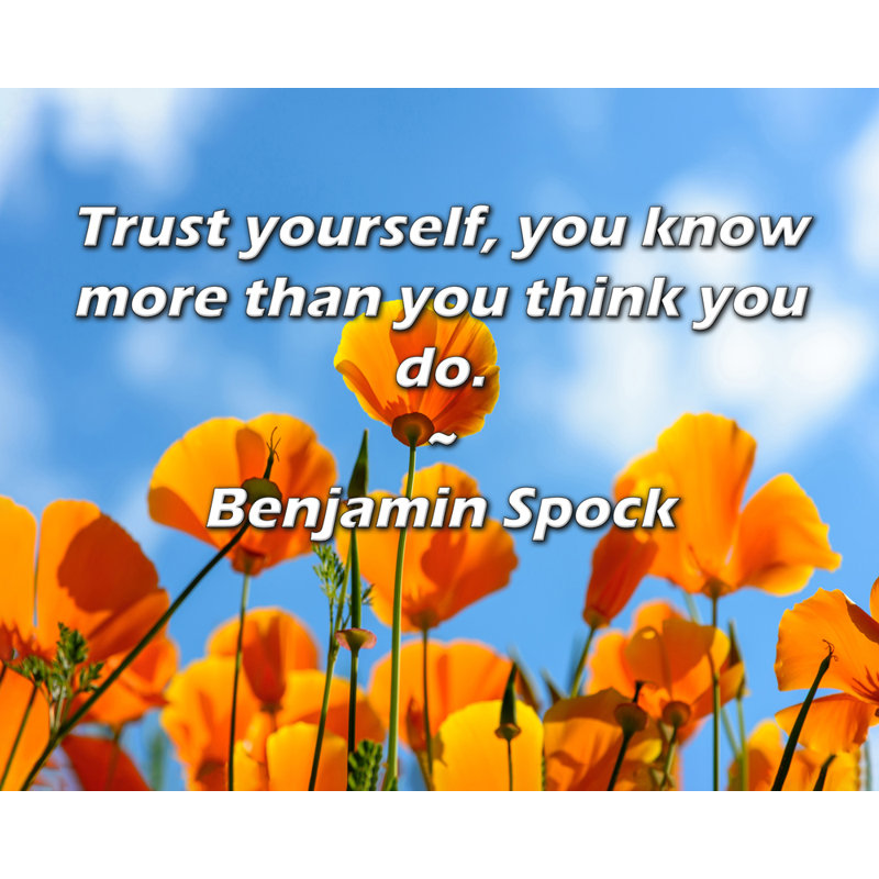Toile tendue Astoria Grand Gallery par Benjamin Spock: «Faites-vous confiance, vous en savez plus que vous ne le pensez