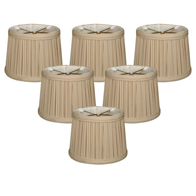 4.25'' H Silk Drum Candelabra Shade