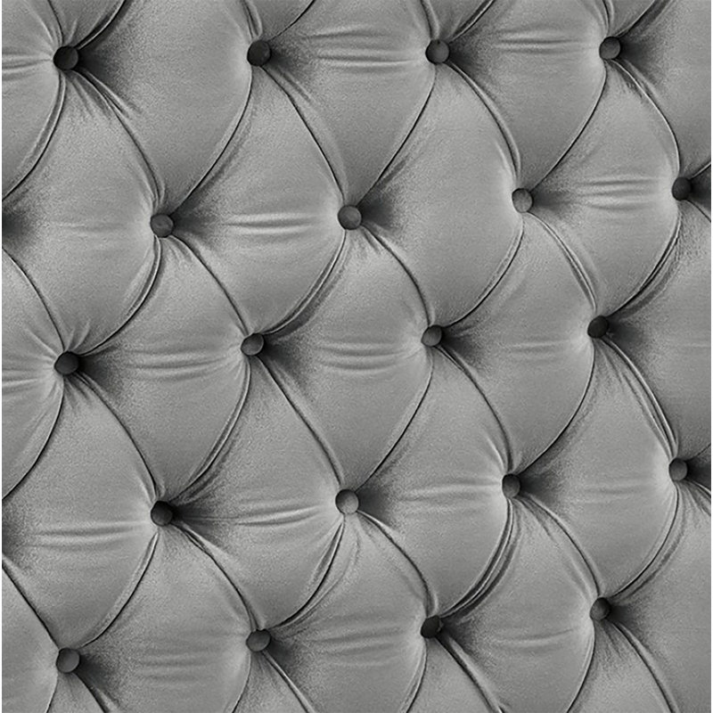 Lit plateforme tapissier Madera, Très grand, Grey
