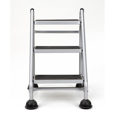 Hively 3 - Step Steel Lightweight Folding Step Stool