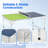 47" X 30" Mini Table Tennis Table With Adjustable Height For Indoor Outdoor