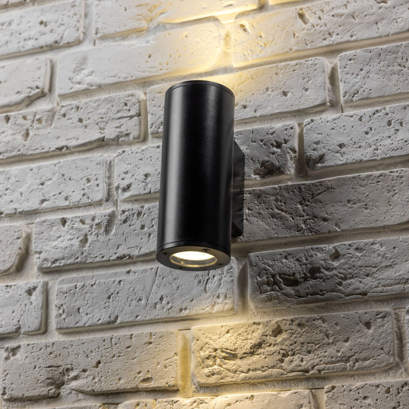 Brezhoneg 19cm H Outdoor Wall Lantern, Black