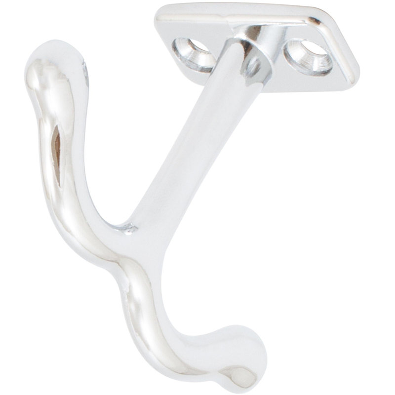 Ceiling/Locker Hook, 3 1/8" Wide, 2 1/8" Projection, Polished Chrome By Stone Harbour Hardware