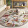 Hollander Floral Handmade Looped Wool Area Rug