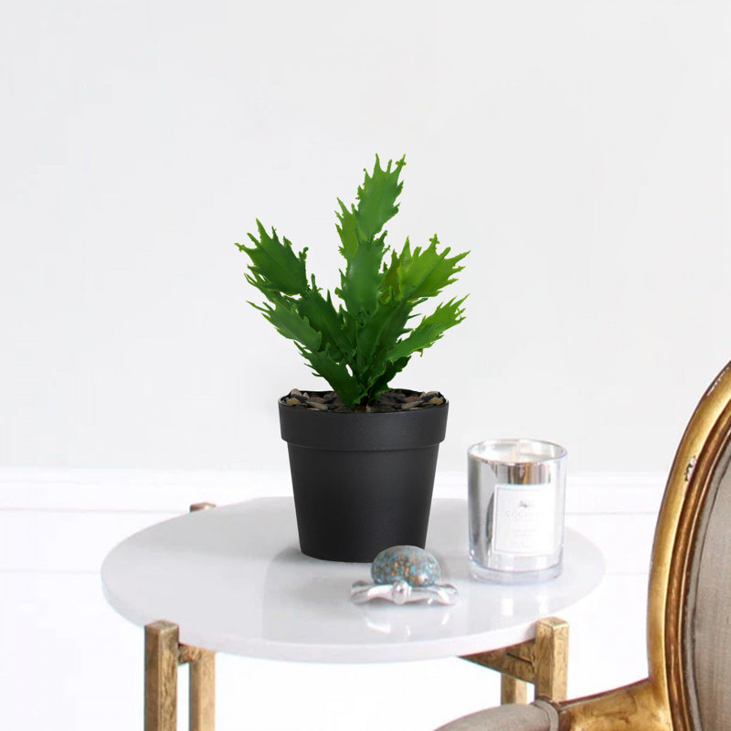 Pot décoratif en plastique, noir et vert, de 8,3 po de hauteur x 3,5 po de diamètre supérieur x 2,4 po de diamètre inférieur | Conception légère et durable, parfaite pour les plantes d'intérieur et la décoration intérieure, polyvalente et élégante