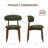 Maylon Upholstered Solid Wood Frame Side Chairs-1792095339