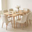 Table de salle à manger rustique de 60 pouces avec structure en bois massif et design moderne minimaliste pour une utilisation polyvalente.-2036787626