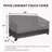 Heavy Duty 2 Seater Loveseat Cover 58X32.5X31 Inch, Waterproof 600D Oxford Patio Sofa Cover With Windproof Straps & Air Vent For Outdoor Furniture