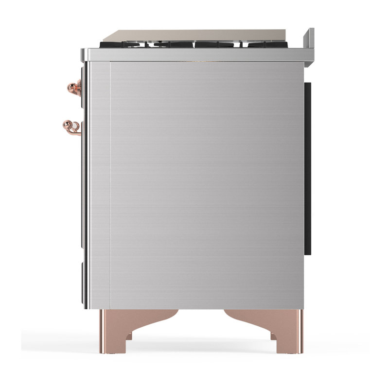 Majestic III Series 36 Inch Dual Fuel Range with 6 Sealed Burners, Griddle, in Emerald Green (Natural Gas, Copper Trim)