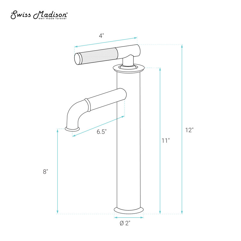 Robinet de salle de bain Avallon, Blanc mat