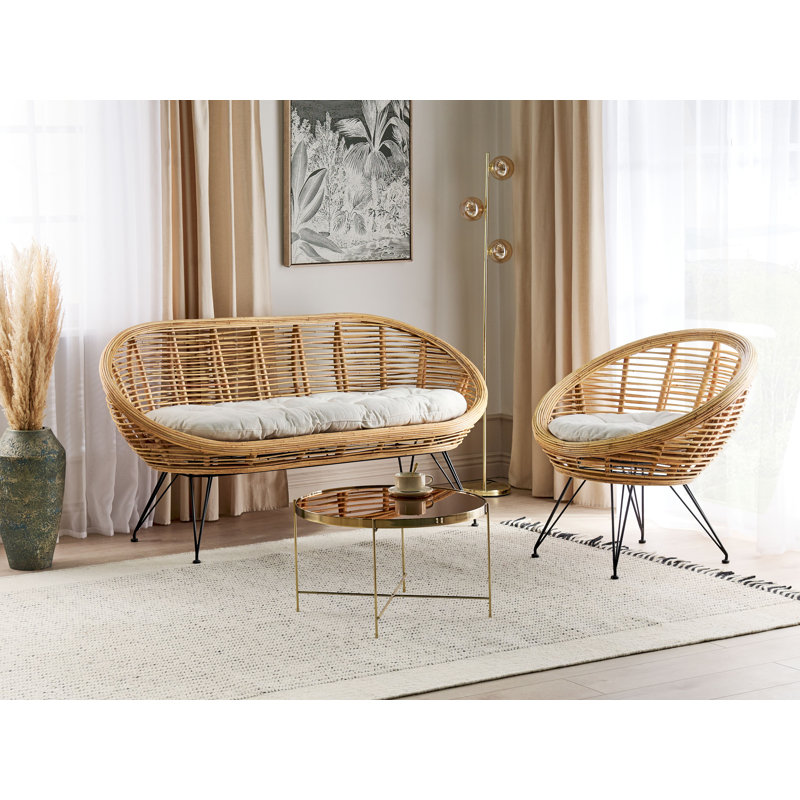 Amarette 3 - Person Garden Lounge Set with Cushions