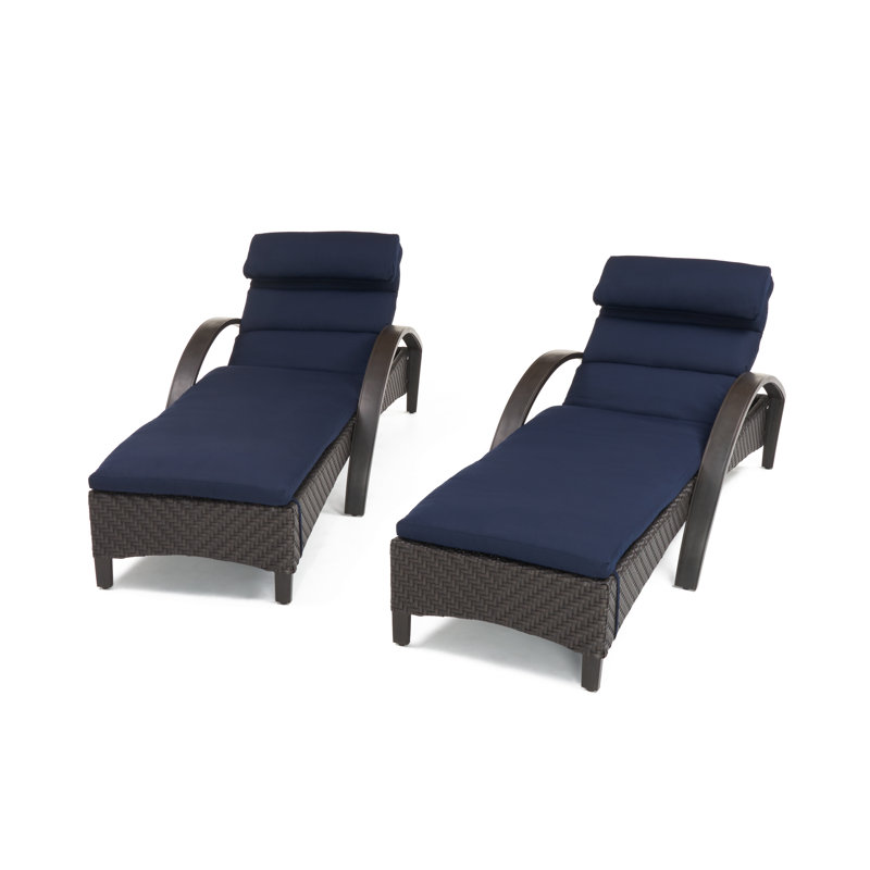 Coussins Sunbrella de Kechia, Toile bleu marine Sunbrella®