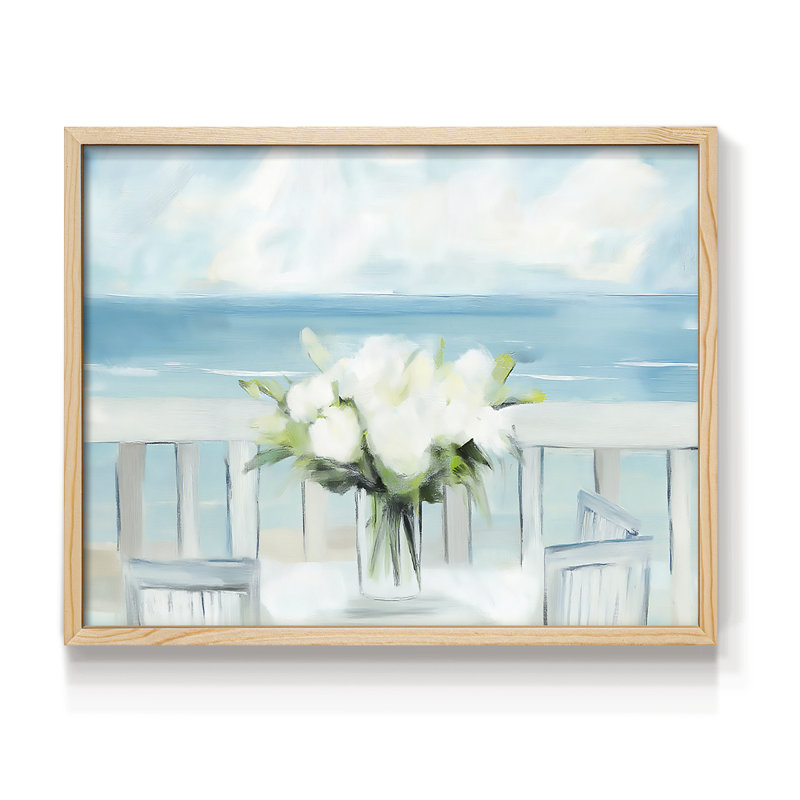 Série florale-XXXIV - reproduction encadrée, H 8 po x l 10 po, Naturel