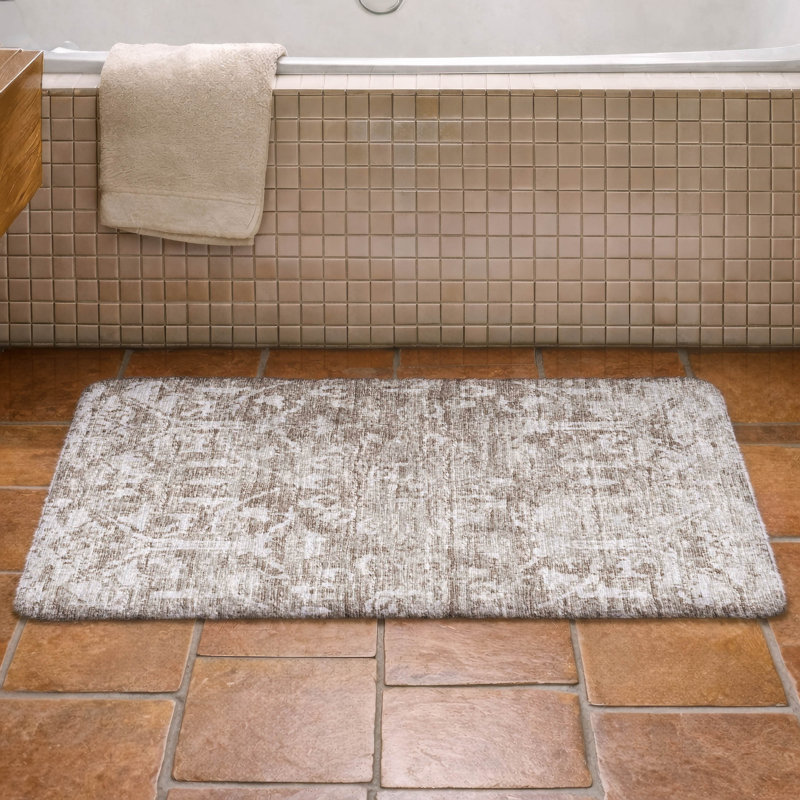 Premium Machine Washable Dream Shag ADS40 Serpentine Rug, 1'8" x 2'6", Taupe