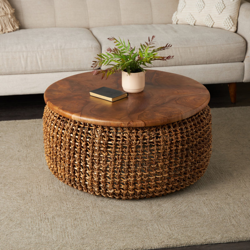 Table basse simple en bois massif