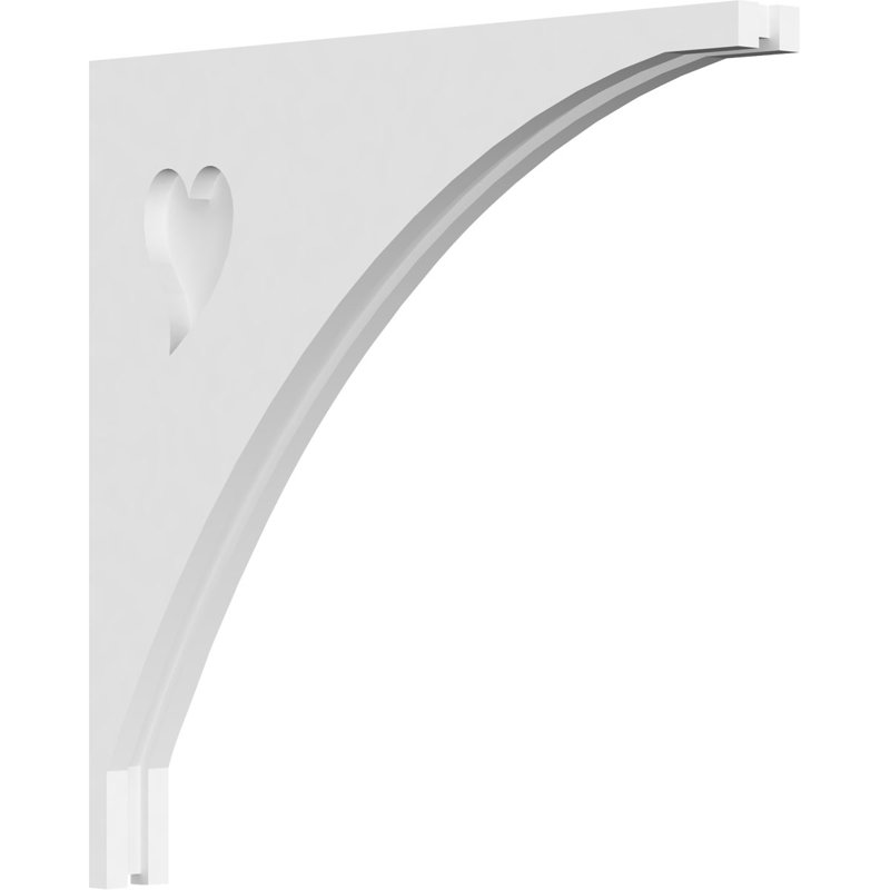 Corbeau en PVC de qualité architecturale Winston, H 18 po x l 18 po x P 1,875 po