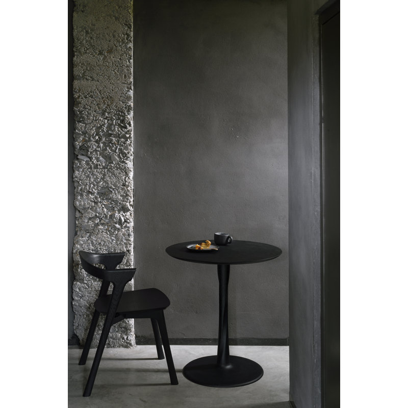 Bok Solid Wood Dining Chair, Oak Black