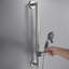 4-Spray Patterns 3.5 In. Wall Mount Handheld Shower Head 1.75 GPM With Slide Bar And Cleaning Spray