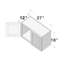 Armoire murale de cuisine courte l 27 po x P 12 po x H 18 po prête à assembler Casainc-125386829-125386833