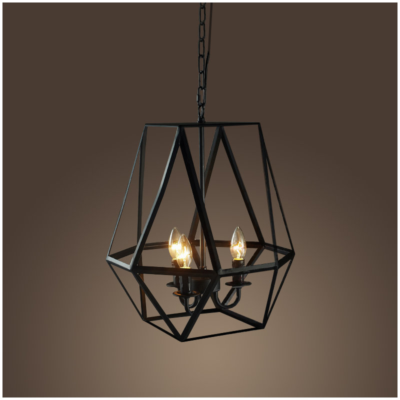 Lustre géométrique à 3 lumières Mizell