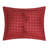Benzara Evi Quilted King Pillow Sham, Cotton Rich Fill, Multicolor Plaid