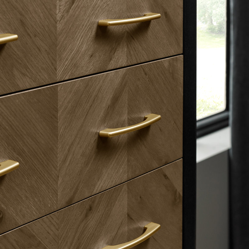 Agamjot 80cm W 5 - Drawer Chest of Drawers