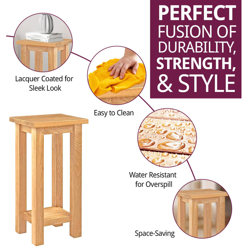 Edward Solid Wood End Table