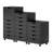 19.21'' Wide 5 -Drawer Mobile File Cabinet