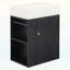 Meuble-lavabo de salle de bain avec lavabo, tablettes de rangement pratiques-1806918675