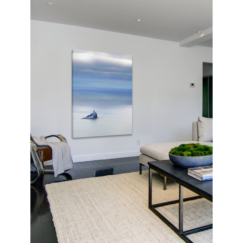 Tillamook Rock Lighthouse - Wrapped Canvas Print, 76 cm H x 51 cm W x 4 cm D