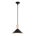 Matte Black Shade/ Travertine Stone
